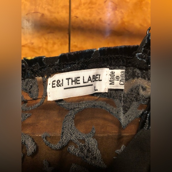 Velvet burnout bodysuit - Picture 8 of 9